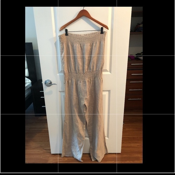 Young, Fabulous & Broke Strapless Linen Jumpsuit - Picture 11 of 16